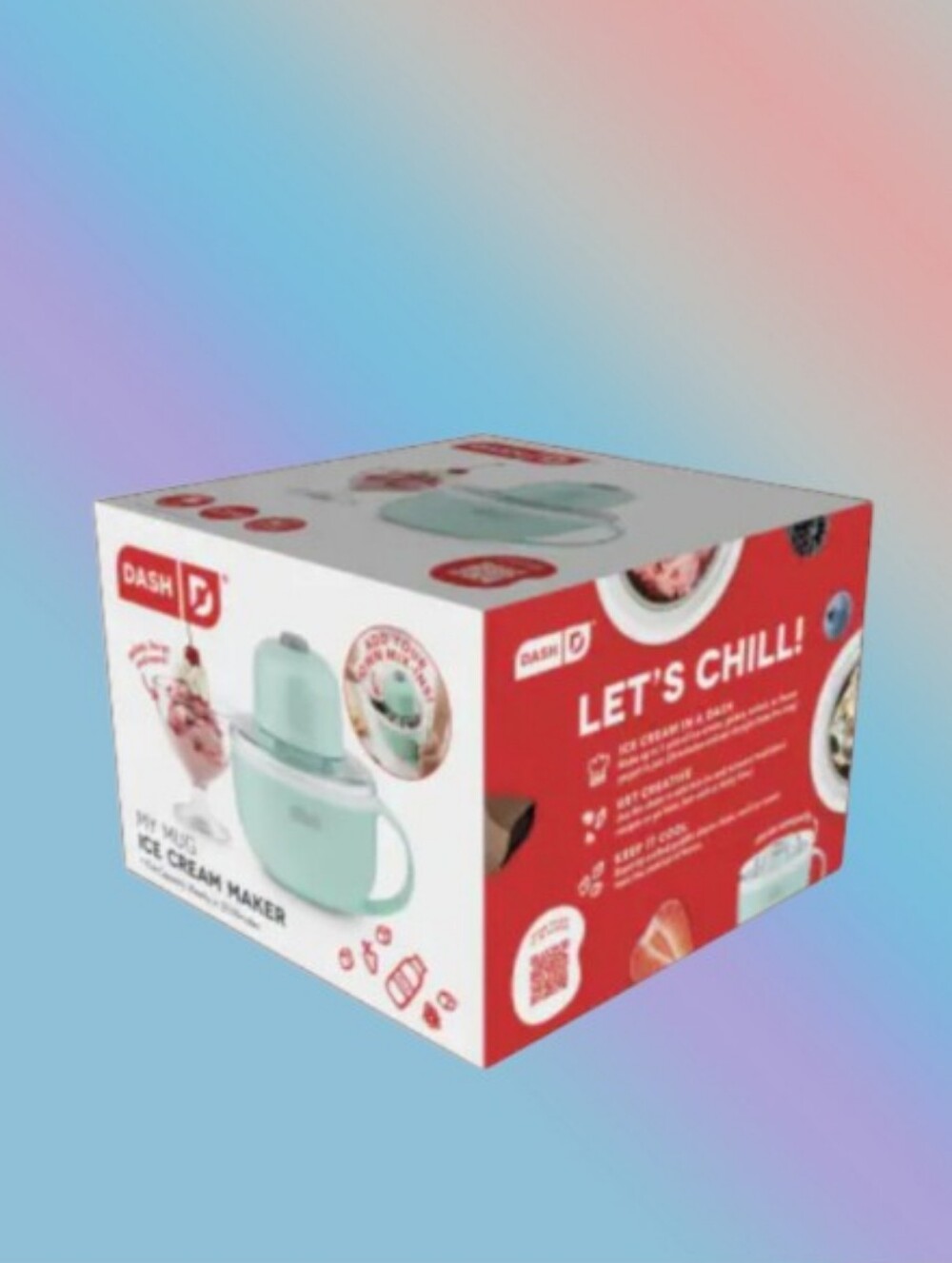 (NIB) Dash® My Mug Ice Cream Maker - Aqua